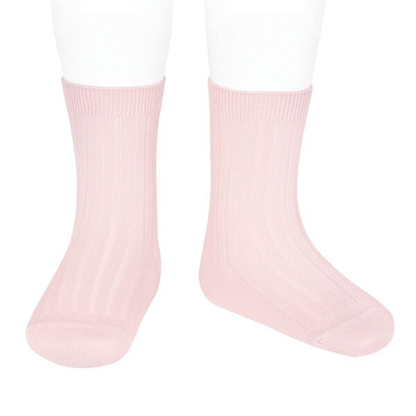 CÓNDOR Rebrované ponožky 500 baby ružová Ribbed socks pink 2016 | Welcomebaby.sk