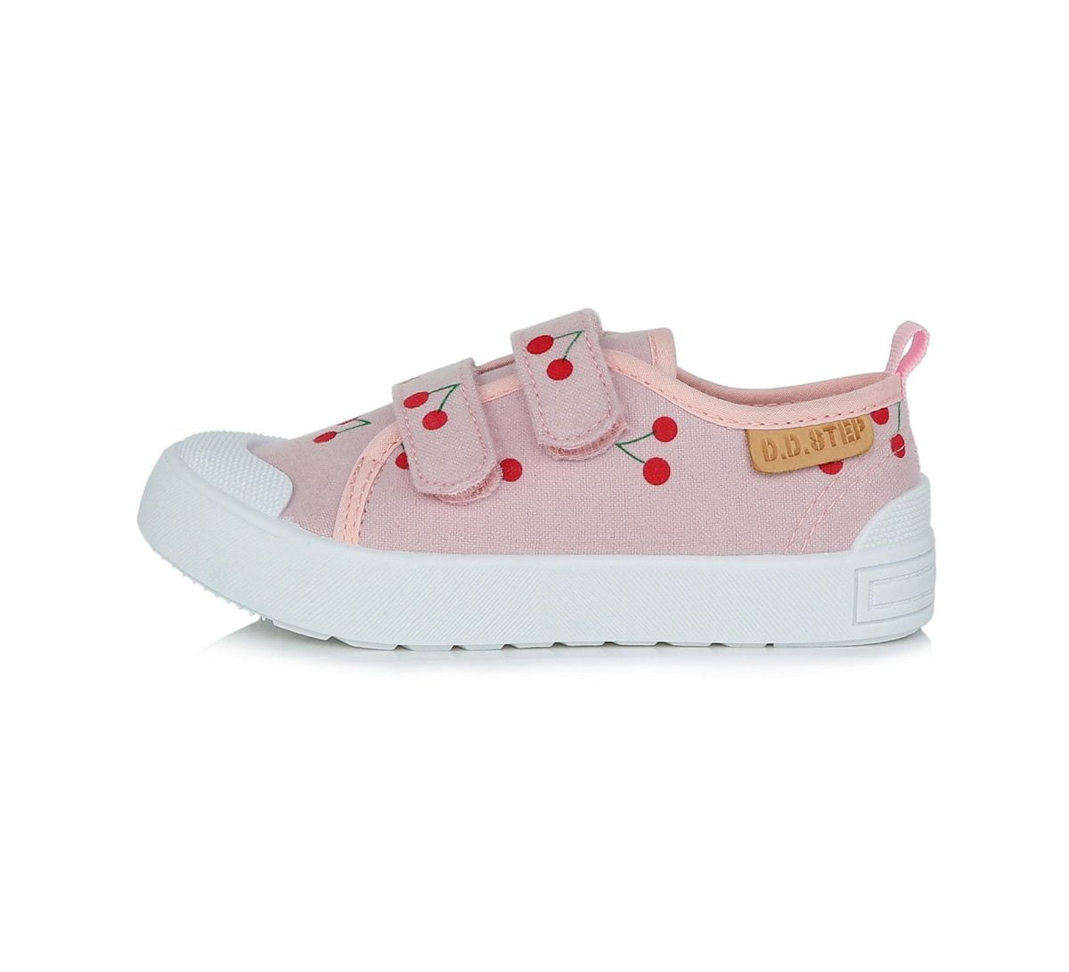 DD STEP Plátenky ružové s čerešňami na suchý zips Shoes cherry pink CSG 369 | Welcomebaby.sk