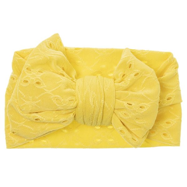 W BABY Vyšívaná čelenka žltá pre bábätká Embroidered headband yellow | Welcomebaby.sk
