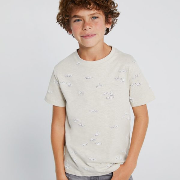 MAYORAL Chlapčenské tričko s krátkym rukávom so žralokmi Tshirt short sleeves 6012 | Welcomebaby.sk