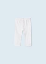 MAYORAL Krátke biele legíny Short leggings white 723 | Welcomebaby.sk