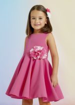 Abel & Lula Točivé šaty ružové v páse s kvetom Dress pink 5049 | Welcomebaby.sk