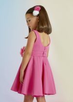 Abel & Lula Točivé šaty ružové v páse s kvetom Dress pink 5049 | Welcomebaby.sk