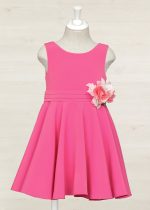 Abel & Lula Točivé šaty ružové v páse s kvetom Dress pink 5049 | Welcomebaby.sk