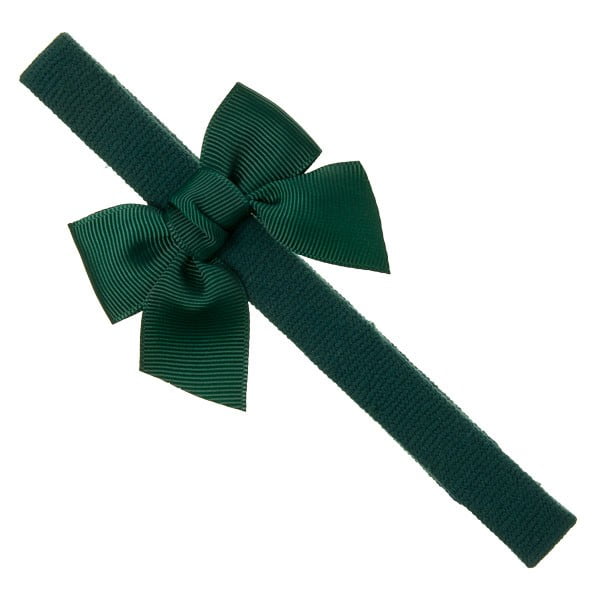 SIENA Čelenka zelená na gumu s mašľou pre bábätká Headband baby bow green | Welcomebaby.sk