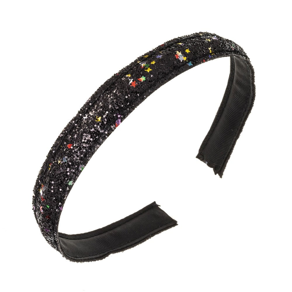 Trblietavá čelenka čierna Headband glittering black | Welcomebaby.sk