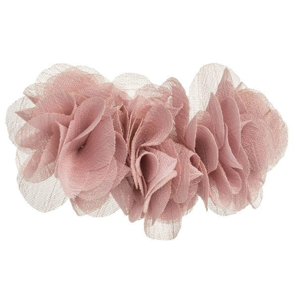 SIENA Dievčenská sponka tmavá ružová s kvetmi Flower hairclip antique pink | Welcomebaby.sk