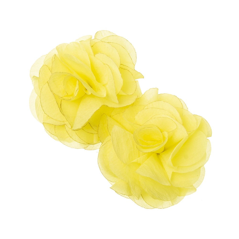Dievčenká sponka žltá kvet na klip Little flowers yellow | Welcomebaby.sk