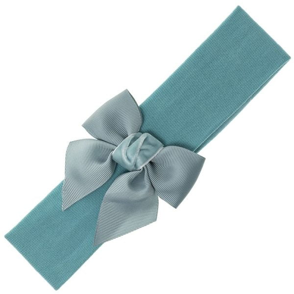 Čelenka musgo s kombinovanou mašľou Headband with combined hairbow | Welcomebaby.sk