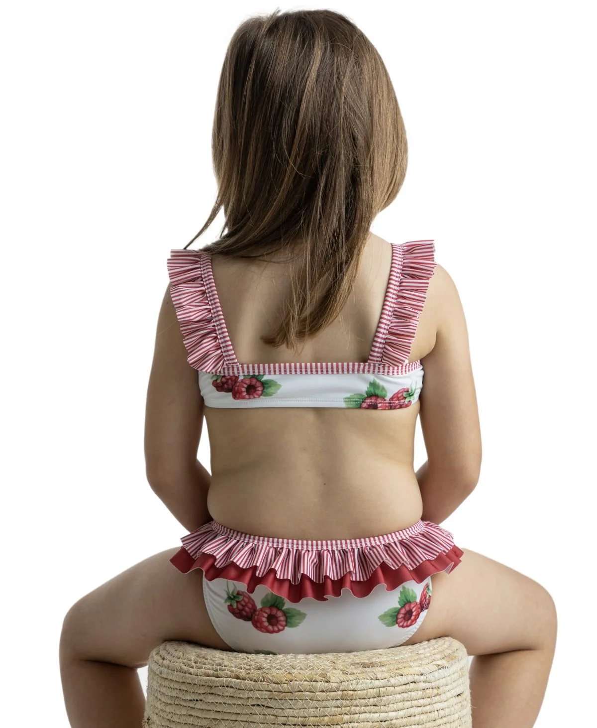 MEIA PATA Dvojdielne plavky s volánom a malinami Bikiny Raspberries MP011 | Welcomebaby.sk