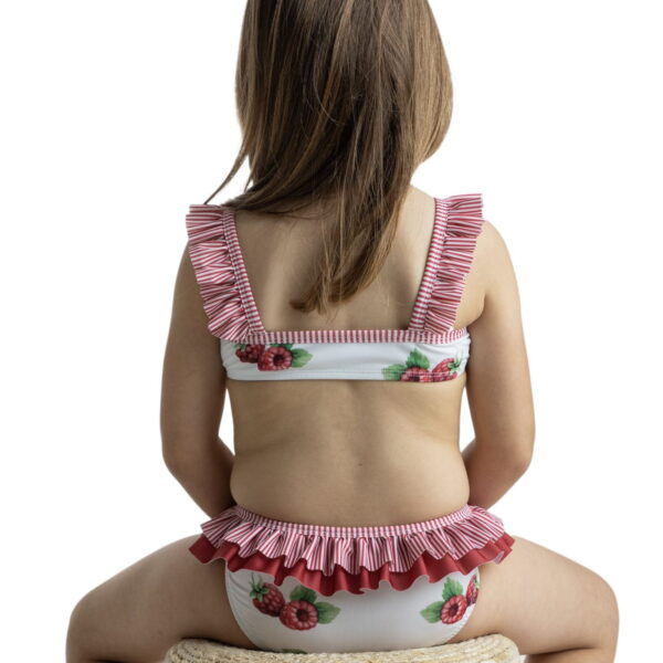 MEIA PATA Dvojdielne plavky s volánom a malinami Bikiny Raspberries MP011 | Welcomebaby.sk