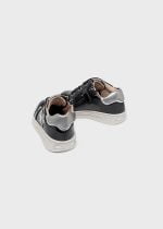 MAYORAL Dievčenské lesklé tenisky čierne Girl bow trainers black 42413 | Welcomebaby.sk