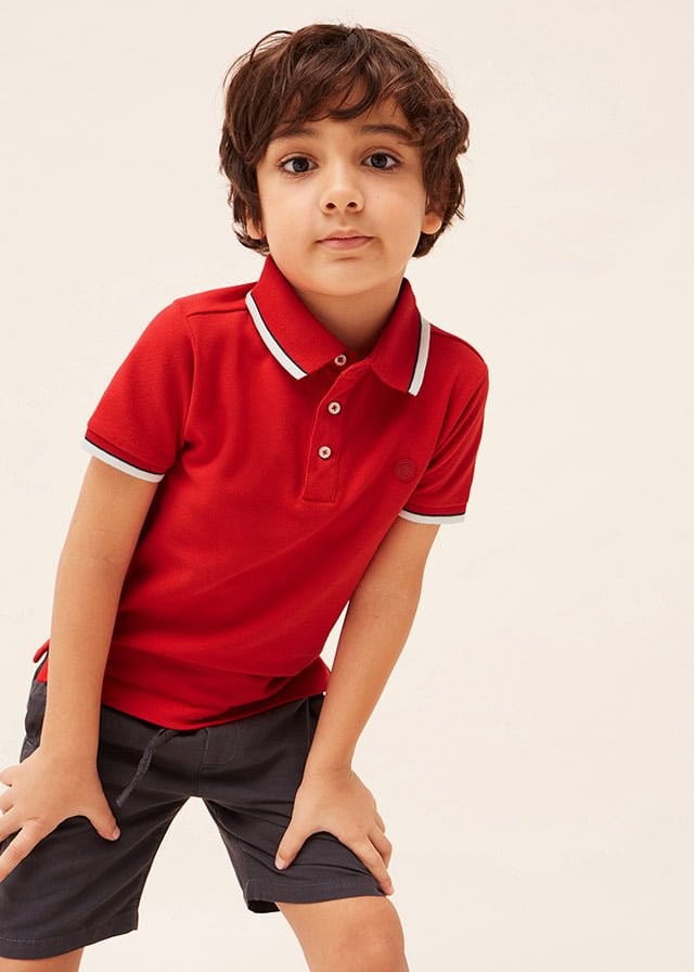 MAYORAL Chlapčenské polo tričko červené Polo tshirt boy 3148 | Welcomebaby.sk