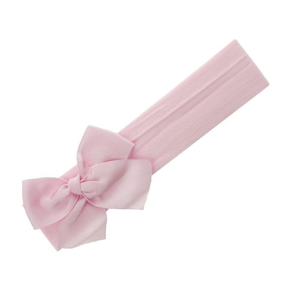 Čelenka ružová so saténovou mašľou Headband with hairbow pink 265107430 | Welcomebaby.sk