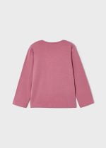 MAYORAL Dievčenské tričko s dlhým rukávom so srdiečkami ružové Long sleeve T-shirt orchid 178 | Welcomebaby.sk