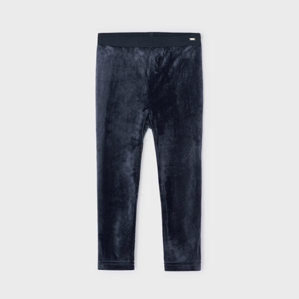 MAYORAL Velvet legíny tmavomodré Velvet leggings girl navy blue 712 | Welcomebaby.sk