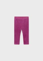 MAYORAL Velúrové legíny tmavoružové Velvet leggings baby magenta 727 | Welcomebaby.sk