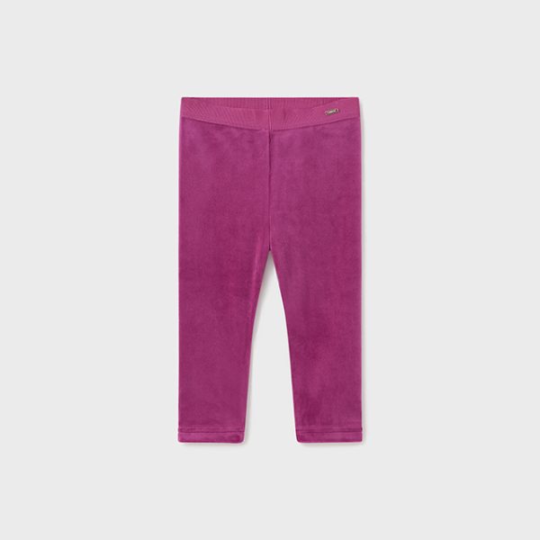 MAYORAL Velúrové legíny tmavoružové Velvet leggings baby magenta 727 | Welcomebaby.sk