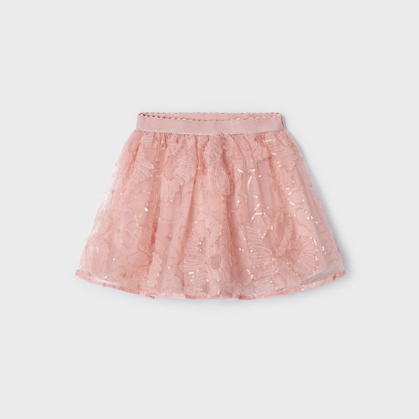 MAYORAL Tylová sukňa ružová Tulle skirt nude 4901 | Welcomebaby.sk