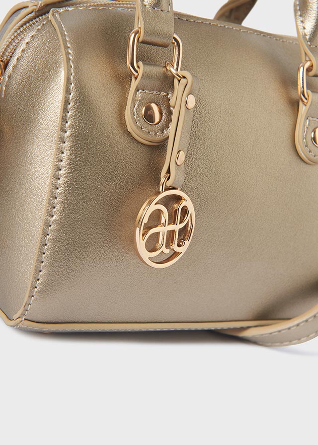 ABEL & LULA Dievčenská zlatá kabelka s príveskom Handle bag gold 5990 | Welcomebaby.sk