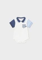 MAYORAL Chlapčenské body polo modré Baby body polo light blue 1766 | Welcomebaby.sk