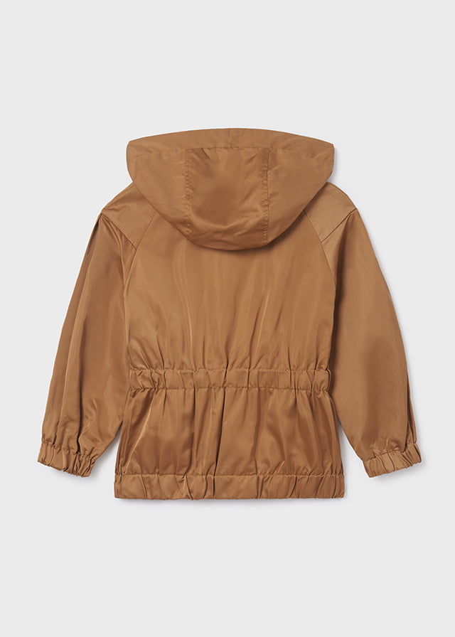 MAYORAL Prechodná bunda béžová s kapucňou Windbreaker jacket beige 6438 | Welcomebaby.sk