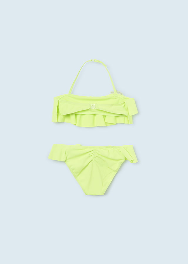 MAYORAL Dvojdielne plavky neon s volánom Bikini ruffle 6752 | Welcomebaby.sk