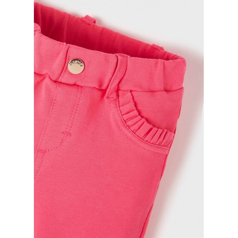 MAYORAL Dievčenské legínové nohavice červené Basic knit pants sandia 550 | Welcomebaby.sk