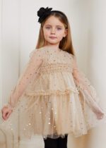 ABEL & LULA Tylové šaty krémové Star tulle dress 5533 | Welcomebaby.sk