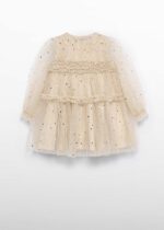 ABEL & LULA Tylové šaty krémové Star tulle dress 5533 | Welcomebaby.sk