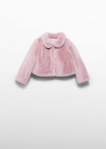 ABEL & LULA Kožušinový kabát ružový Coat baby pink 5841 | Welcomebaby.sk