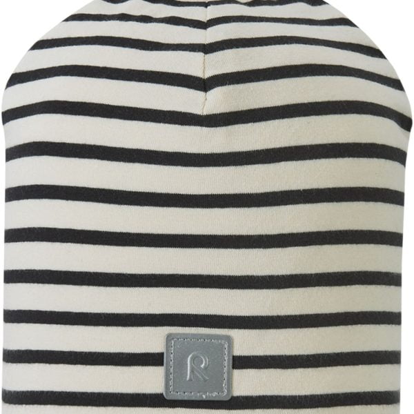 REIMA Zateplená čiapka Tantsu pruhovaná béžová Hat striped light beige 5300208A | Welcomebaby.sk