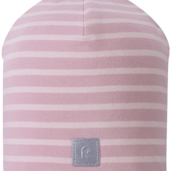 REIMA Zateplená čiapka Tantsu pruhovaná ružová Hat striped Grey pink 5300208A | Welcomebaby.sk