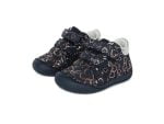 DD STEP Dievčenské topánky na suchý zips so srdiečkami modré Shoes hearts royal blue S070 393 | Welcomebaby.sk