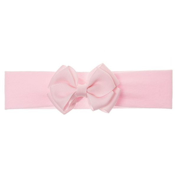 SIENA Elastická čelenka baby ružová s dvojitou mašľou Headband bow light pink 211106505 | Welcomebaby.sk