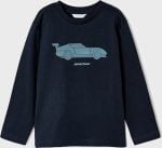 MAYORAL Chlapčenské tričko s dlhým rukávom s obrázkom auta tmavomodré Long sleeved tshirt deep blue 4018 | Welcomebaby.sk