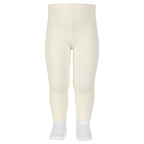 CÓNDOR Hladké pančuchové legíny biele Plain stitch leggings white 2019 | Welcomebaby.sk