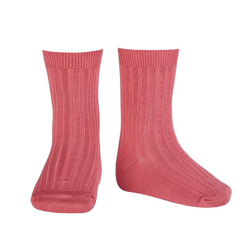 CÓNDOR Rebrované ponožky carmine Ribbed socks pink 2016 | Welcomebaby.sk
