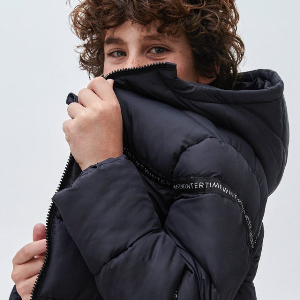 MAYORAL Chlapčenská bunda polstrovaná čierna Jacket boy slate 7432 | Welcomebaby.sk