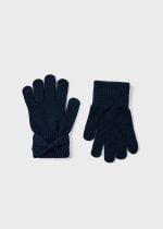 MAYORAL Rukavice s mašľou tmavomodré Knit gloves navy 10586 | Welcomebaby.sk