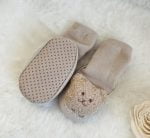 W BABY Ponožky s macom béžové Socks with teddy bear beige | Welcomebaby.sk