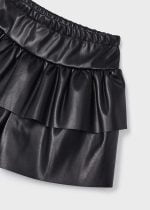 MAYORAL Koženková sukňa čierna Leather skirt black 4908 | Welcomebaby.sk