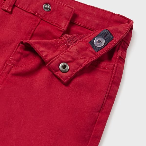 MAYORAL Chlapčenské nohavice červené rifľové Trousers baby boy red 563 | Welcomebaby.sk