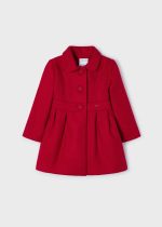 MAYORAL Dievčenský kabát červený Girl formal coat red 4406 | Welcomebaby.sk