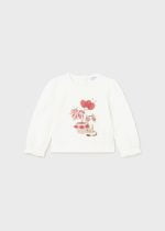 MAYORAL Tričko s dlhým rukávom pre bábätká biele Baby long sleeved shirt white 1015 | Welcomebaby.sk