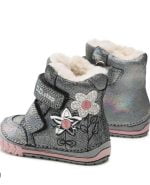 DD STEP Dievčenské čižmy s kvetom Winter shoes W029 767A | Welcomebaby.sk