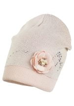 JAMIKS Čiapka s kvetom GOMERA ružová Hat with flower rosa JWG035 | Welcomebaby.sk