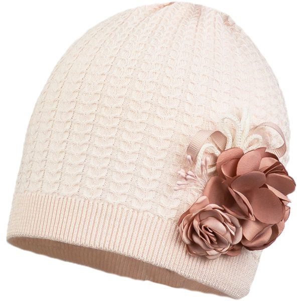 JAMIKS Vzorovaná čiapka s kvetmi MAIA ružová Hat with flowers rosa JWG002 | Welcomebaby.sk