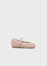 MAYORAL Baleríny ružové vybíjané kožené Ballet studded flats shoes pink 42385 | Welcomebaby.sk