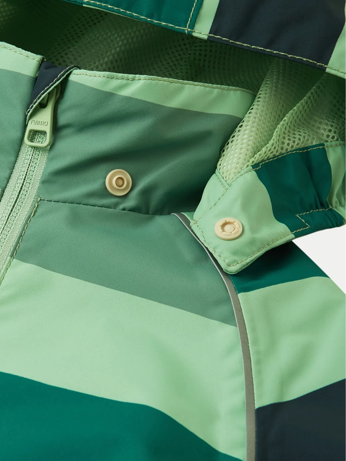 REIMA Dievčenská tenká nepremokavá bunda KALLAVESI zelená Waterproof Jacket deeper 5100314A | Welcomebaby.sk